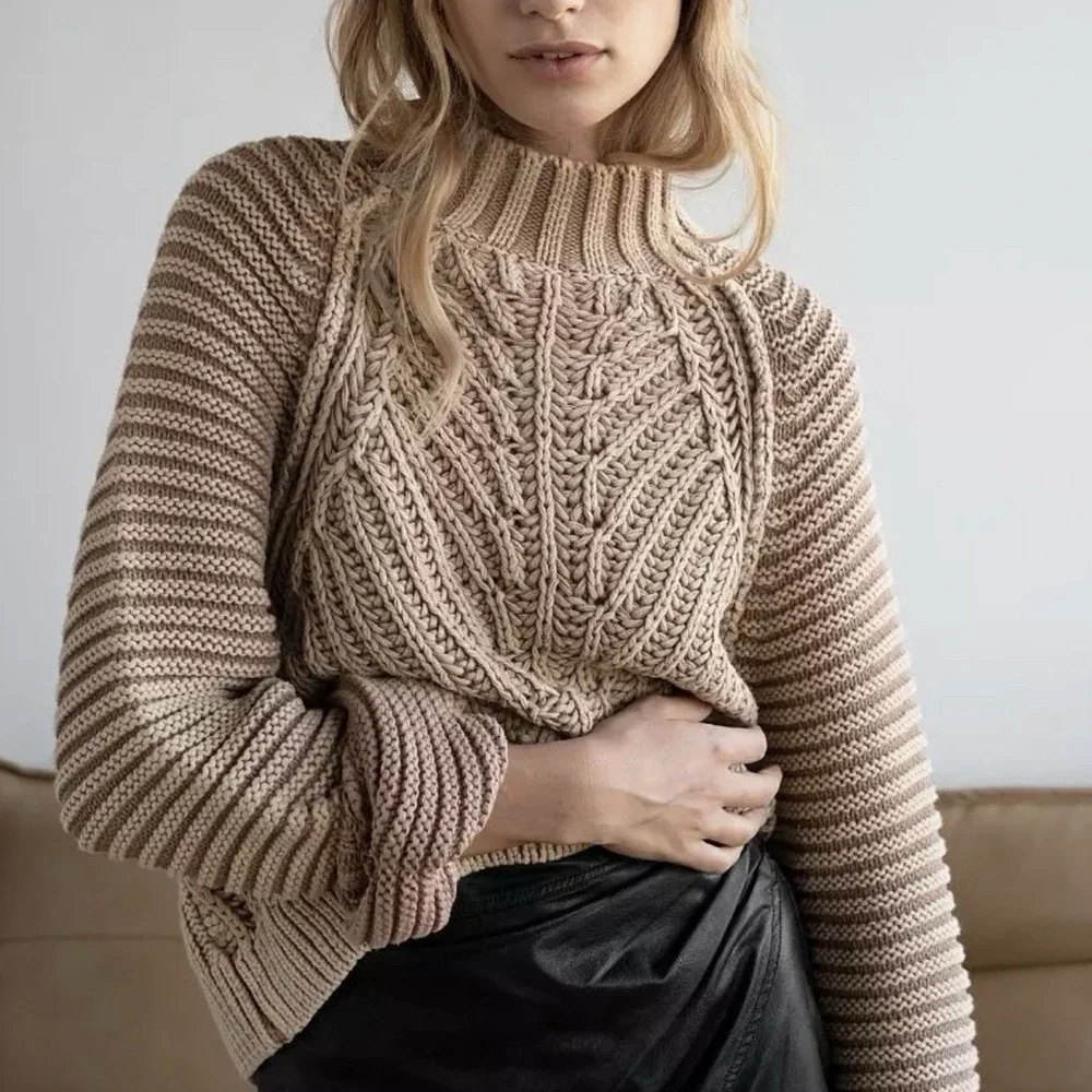 Free People Sweetheart‎ Sweater Women's Small Cotton Sandcastle Slouchy